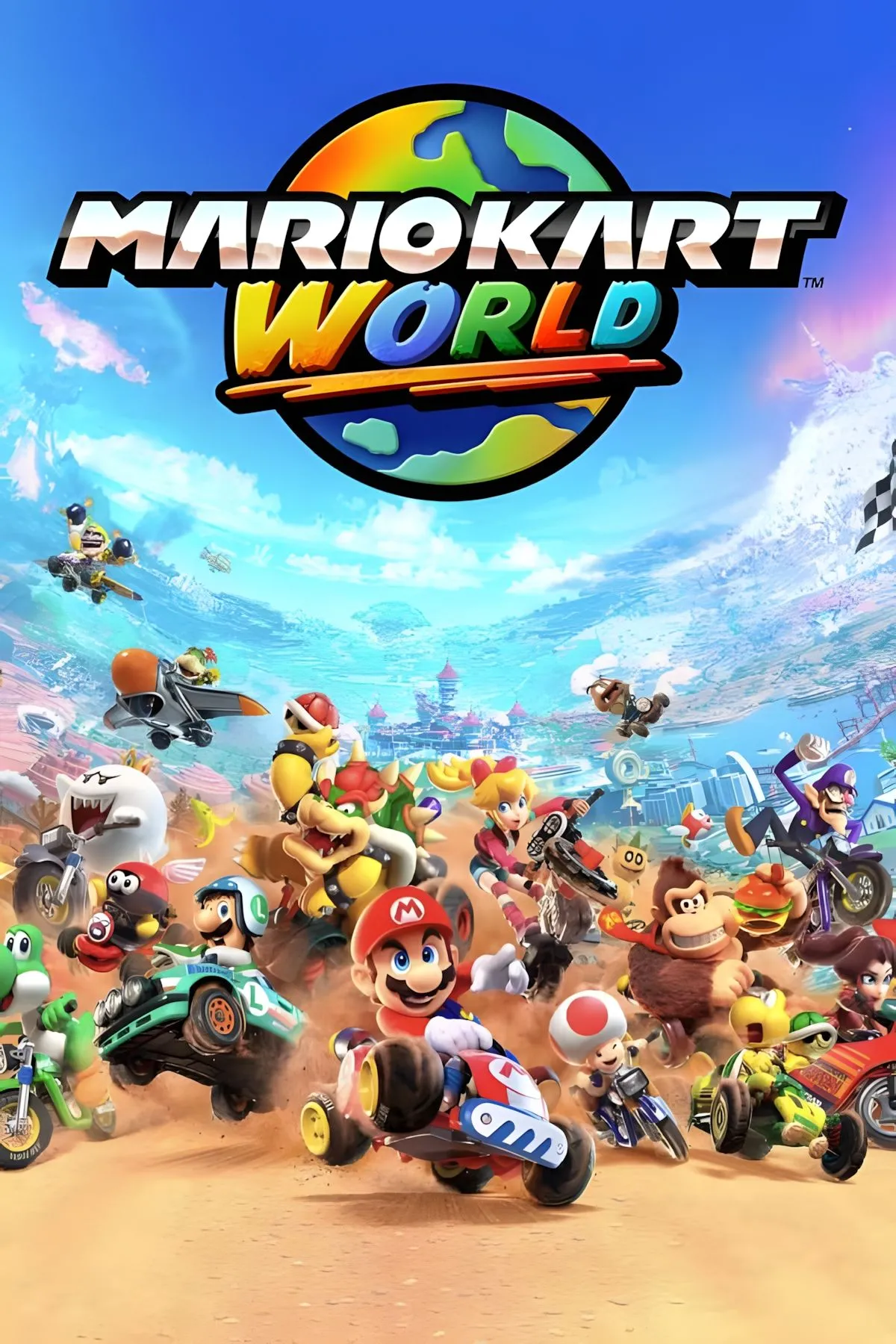 Ảnh bìa trang tag của game Mario Kart World