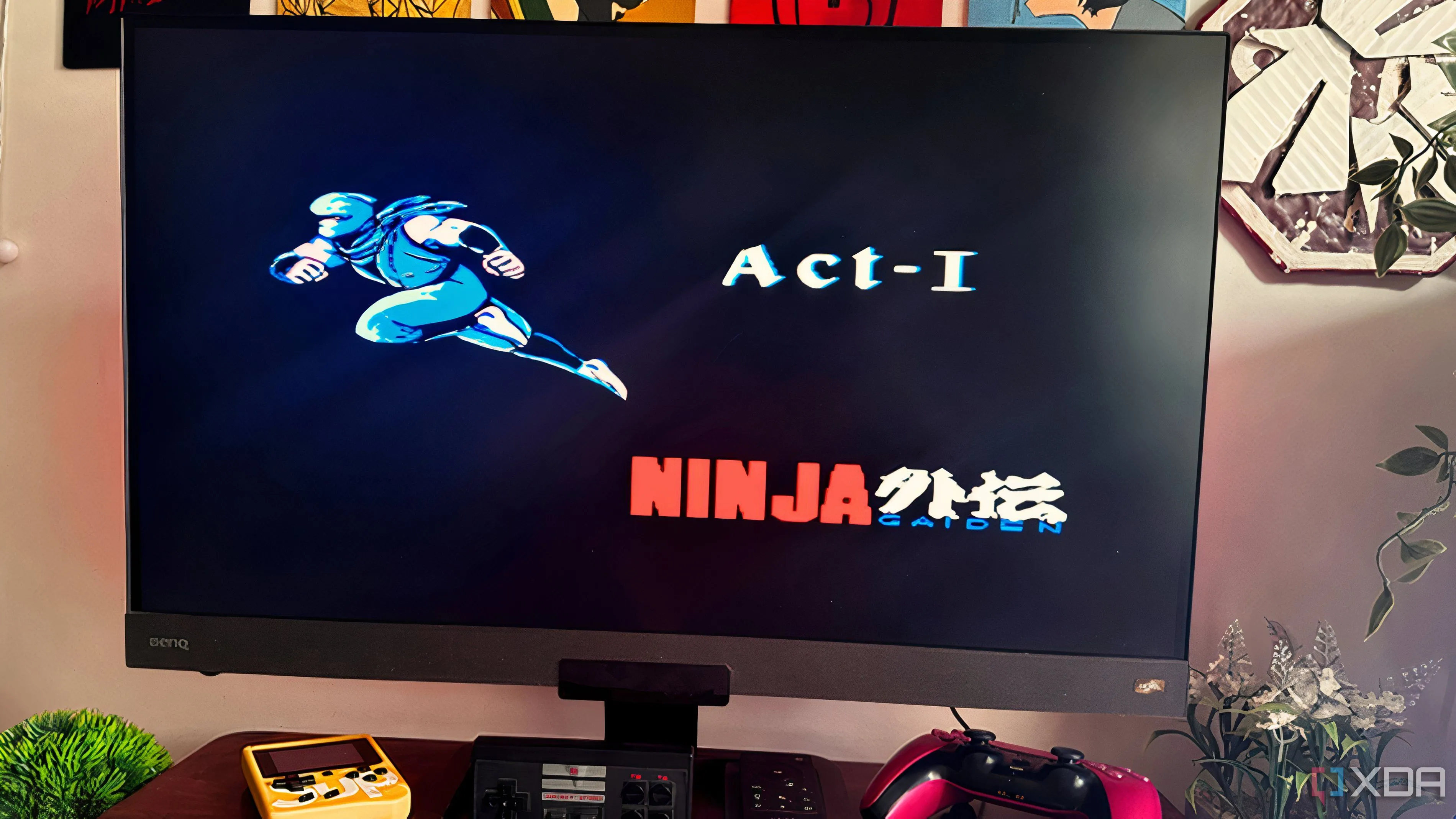 Ảnh chụp màn hình game Ninja Gaiden 1988 minh họa game platformer 2D kinh điển