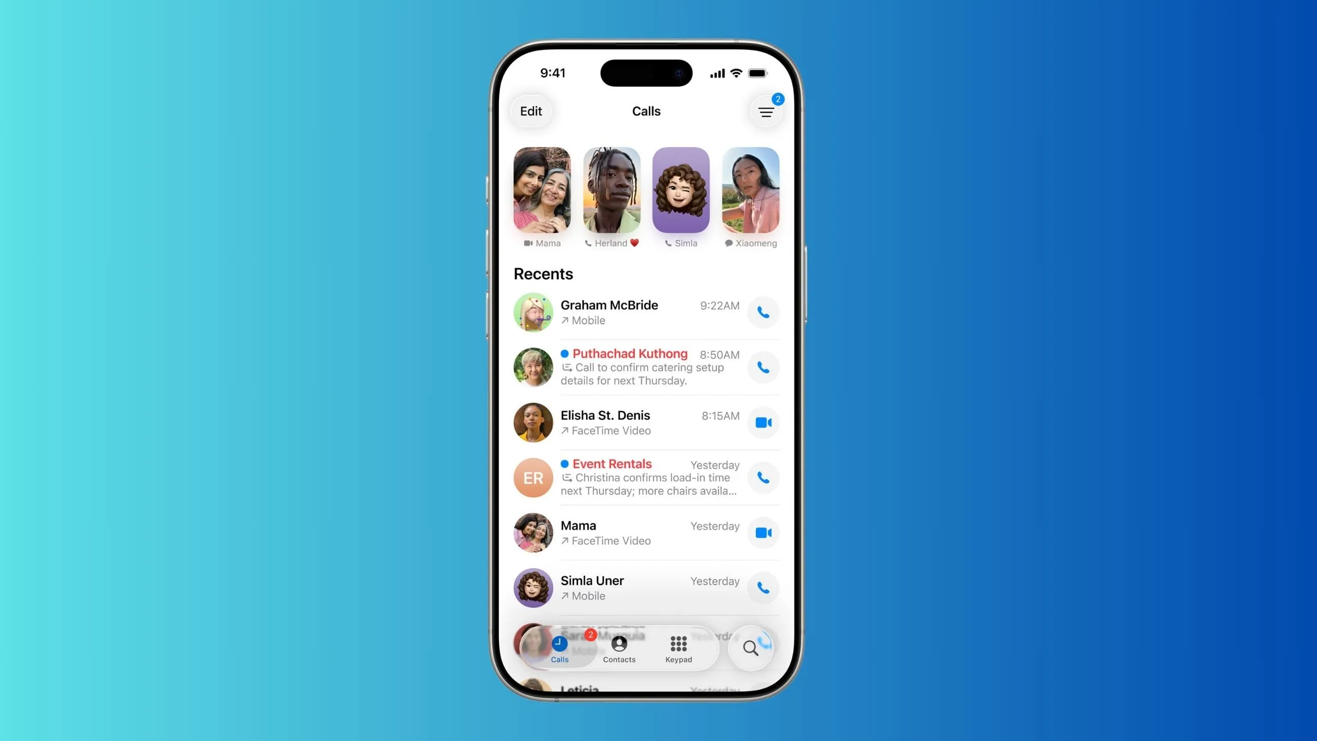 Ảnh minh họa giao diện tính năng Call Screening giúp lọc cuộc gọi lạ trên iOS 26