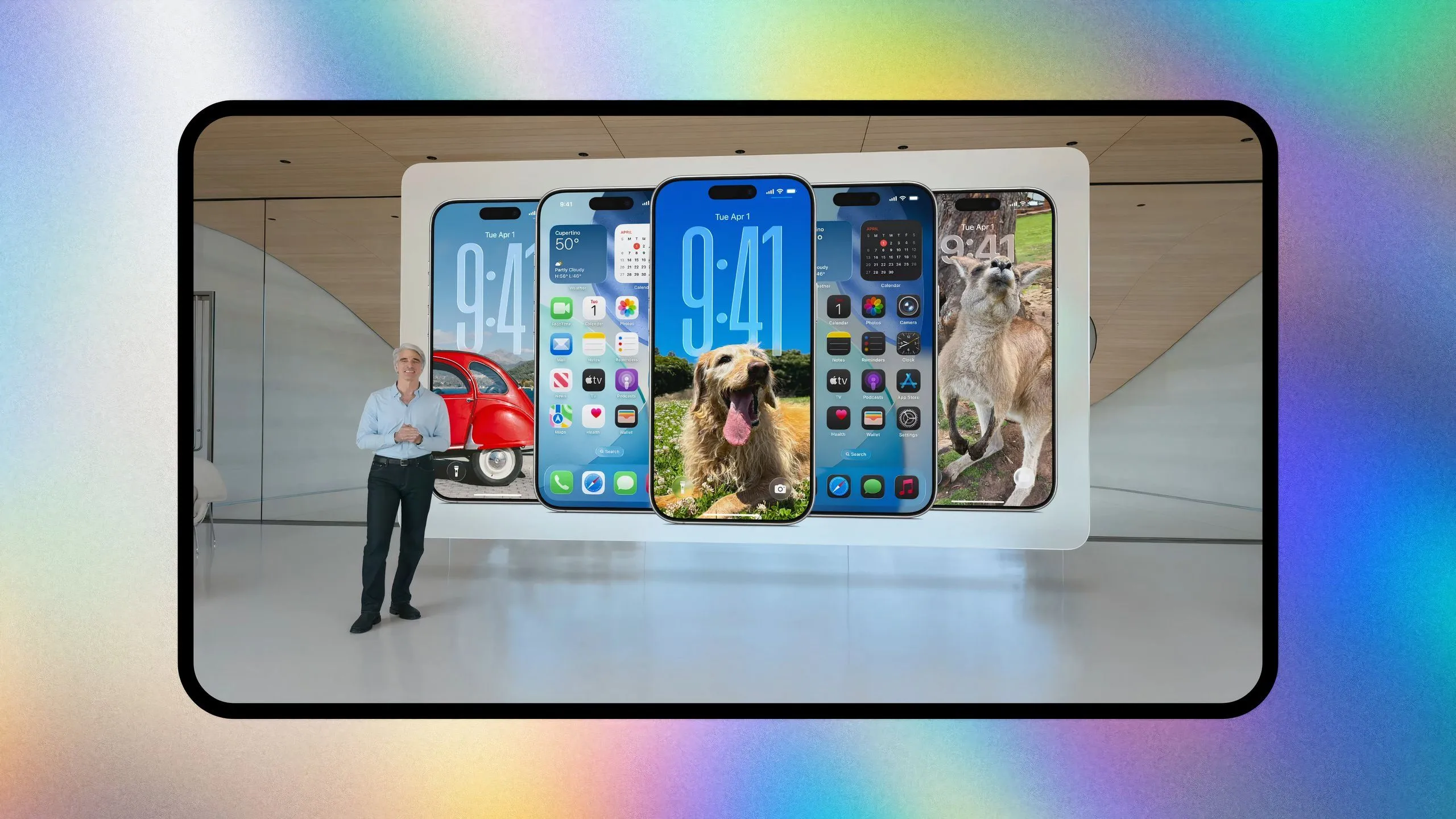 Giao diện hệ điều hành Apple với thiết kế Liquid Glass mới