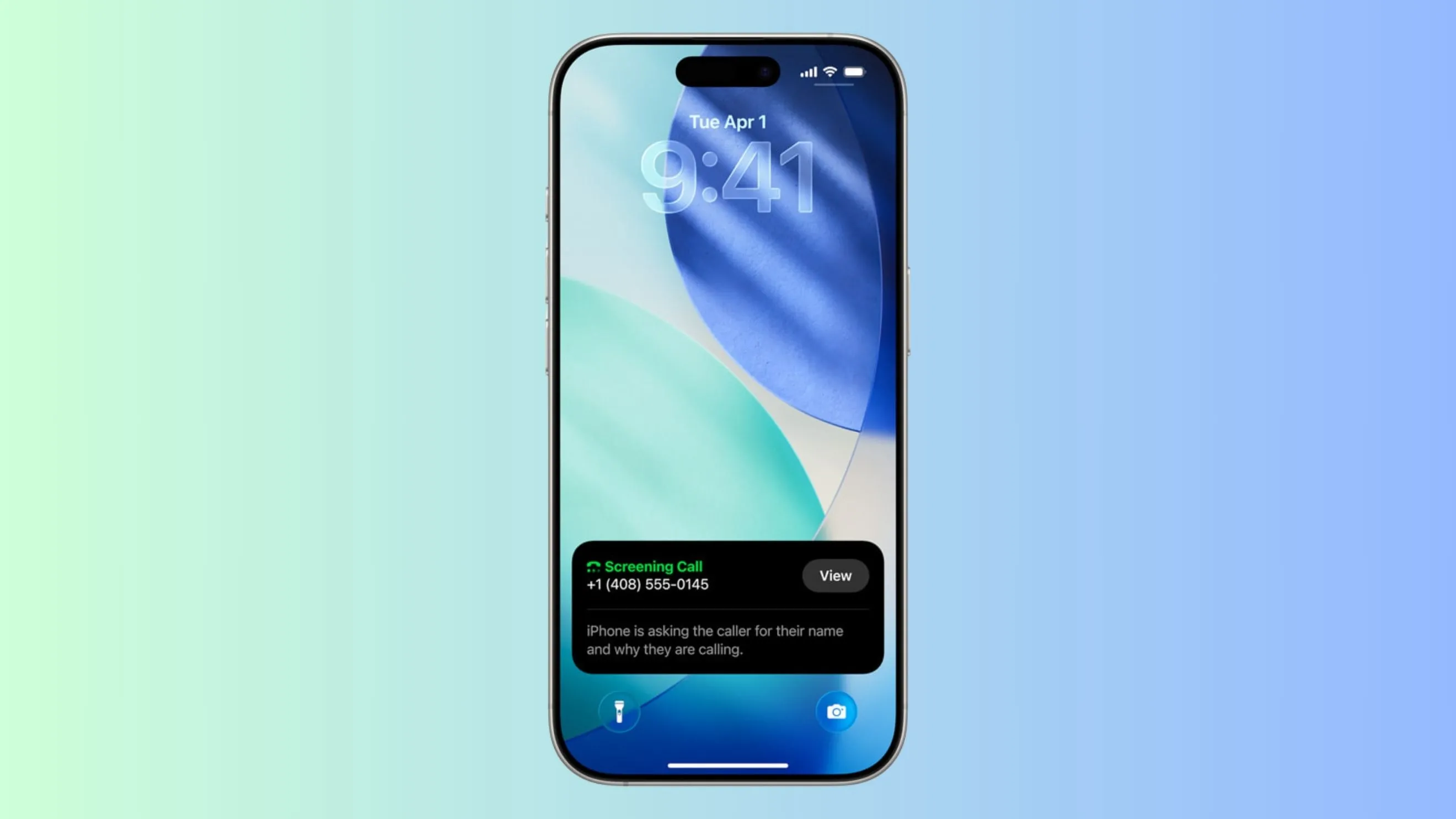 Giao diện tính năng Lọc cuộc gọi (Call Screening) trên iPhone chạy iOS 26