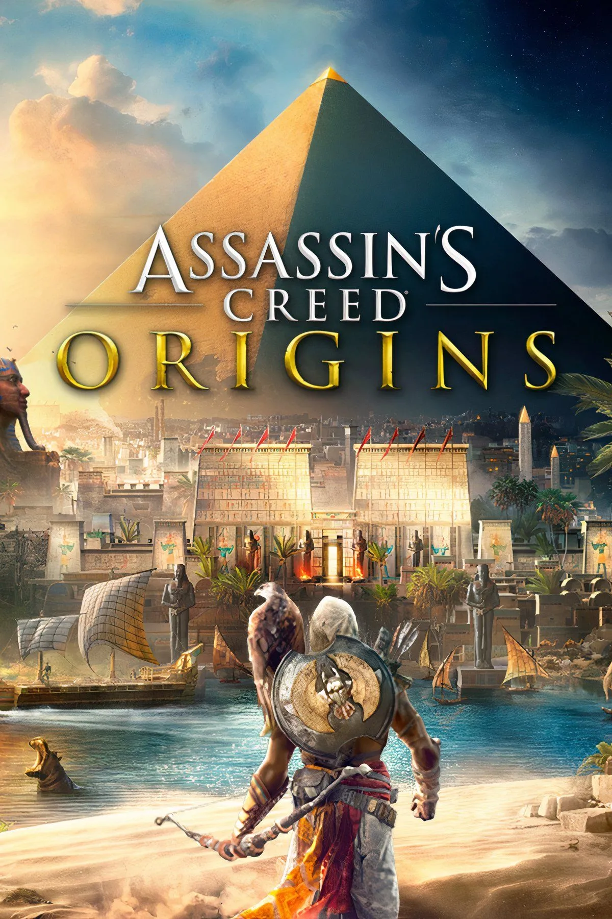Kim Tự Tháp và tượng Nhân Sư vĩ đại tại Ai Cập cổ đại, bối cảnh của Assassin's Creed Origins