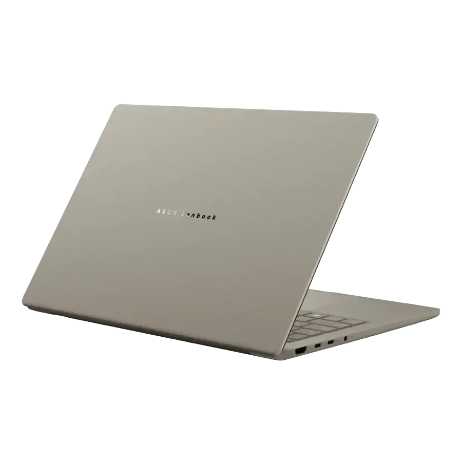 Laptop Asus Zenbook A14 màu be Zabriskie với màn hình hiển thị