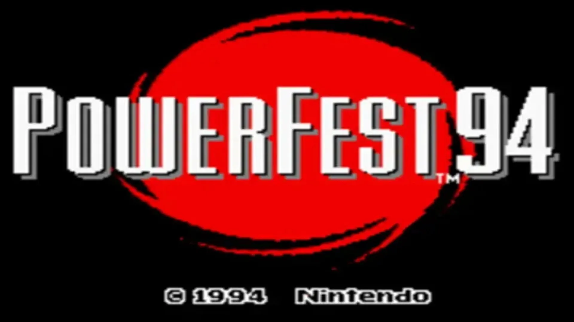 Màn hình tiêu đề game Nintendo Powerfest 1994, một trong hai bản game SNES hiếm nhất từng được biết đến
