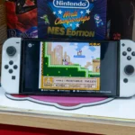 Máy Nintendo Switch OLED chơi game retro Kirby