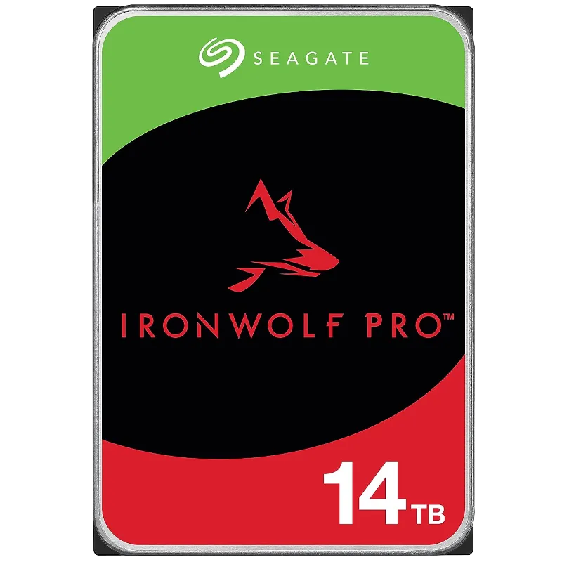 Ổ cứng Seagate IronWolf Pro 14TB, dòng cao cấp cho hệ thống NAS chuyên nghiệp.