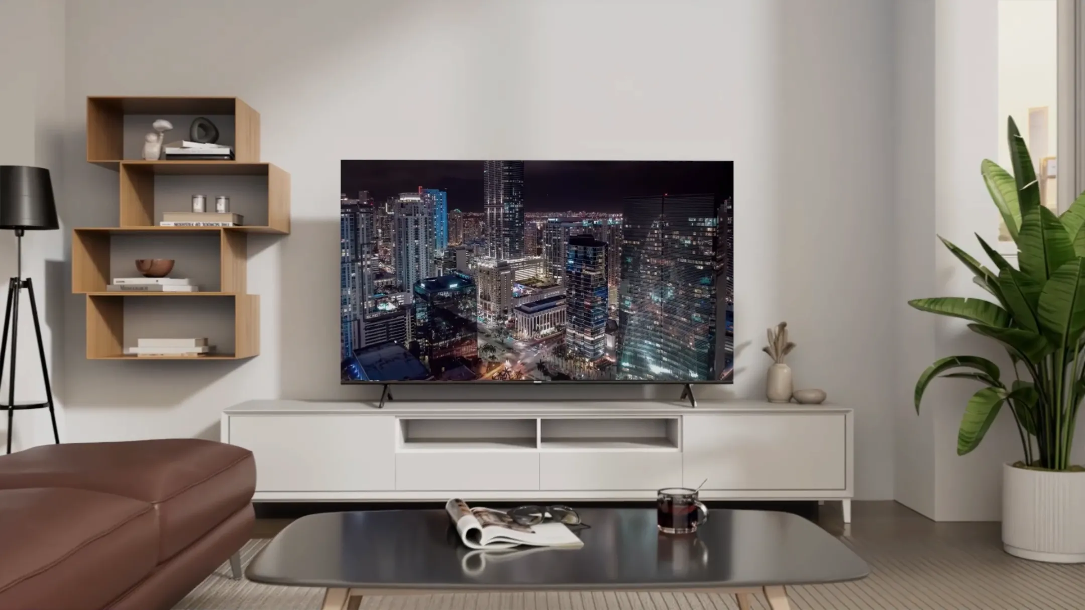 Smart TV Hisense QD7 75 inch trong không gian phòng khách