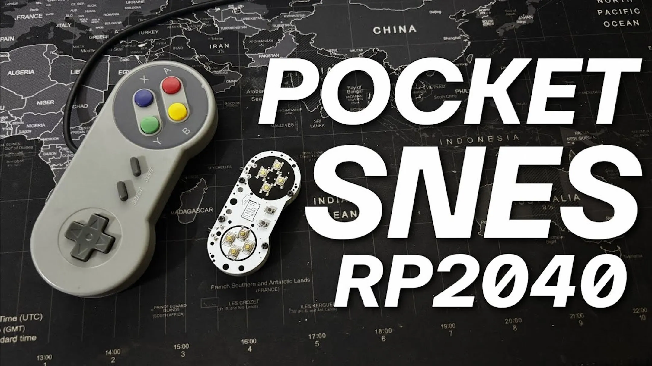Thiết bị chơi game retro tự chế trong vỏ tay cầm SNES