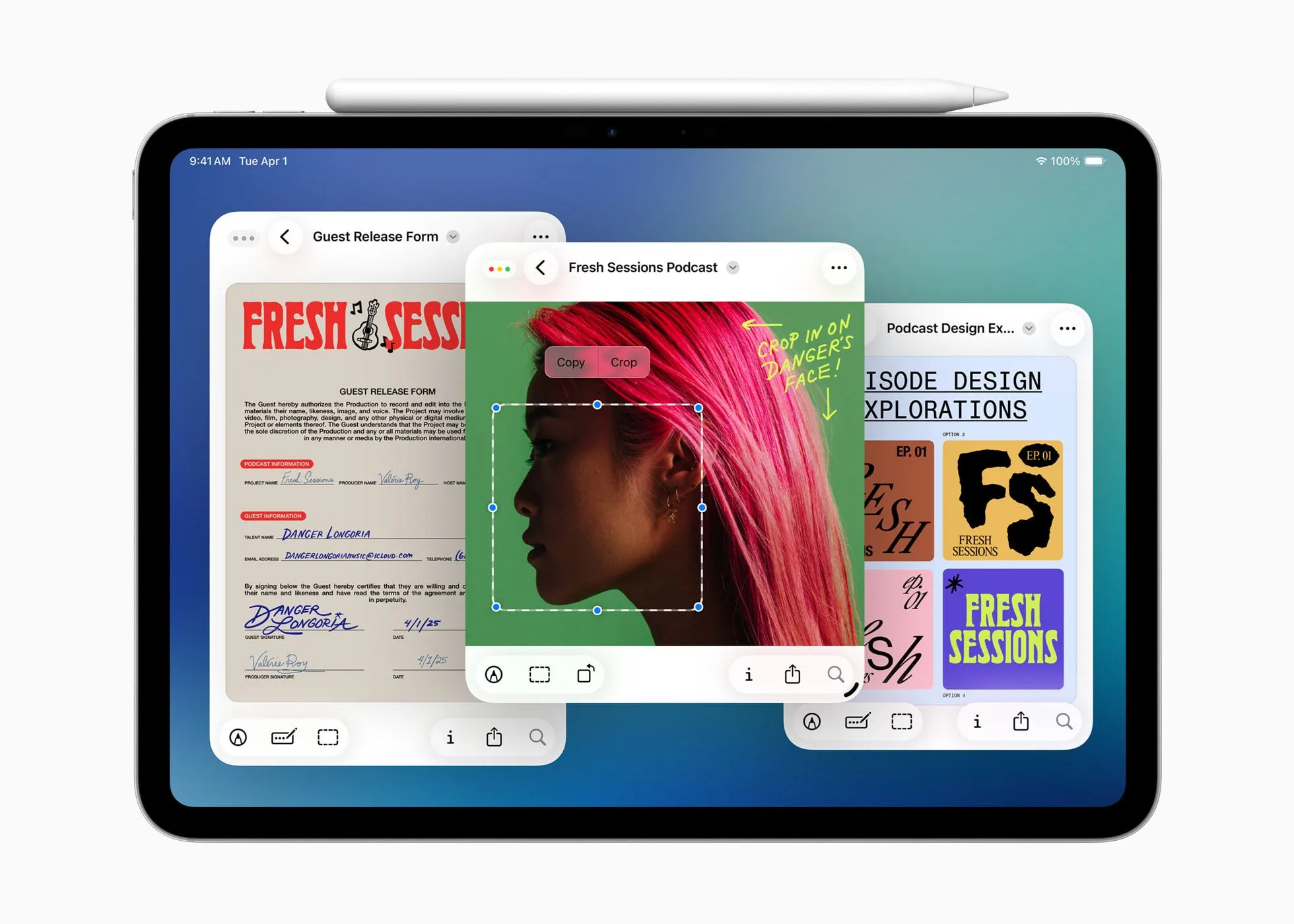 Ứng dụng Preview trên iPadOS 26 với tính năng đánh dấu hoặc ký tài liệu