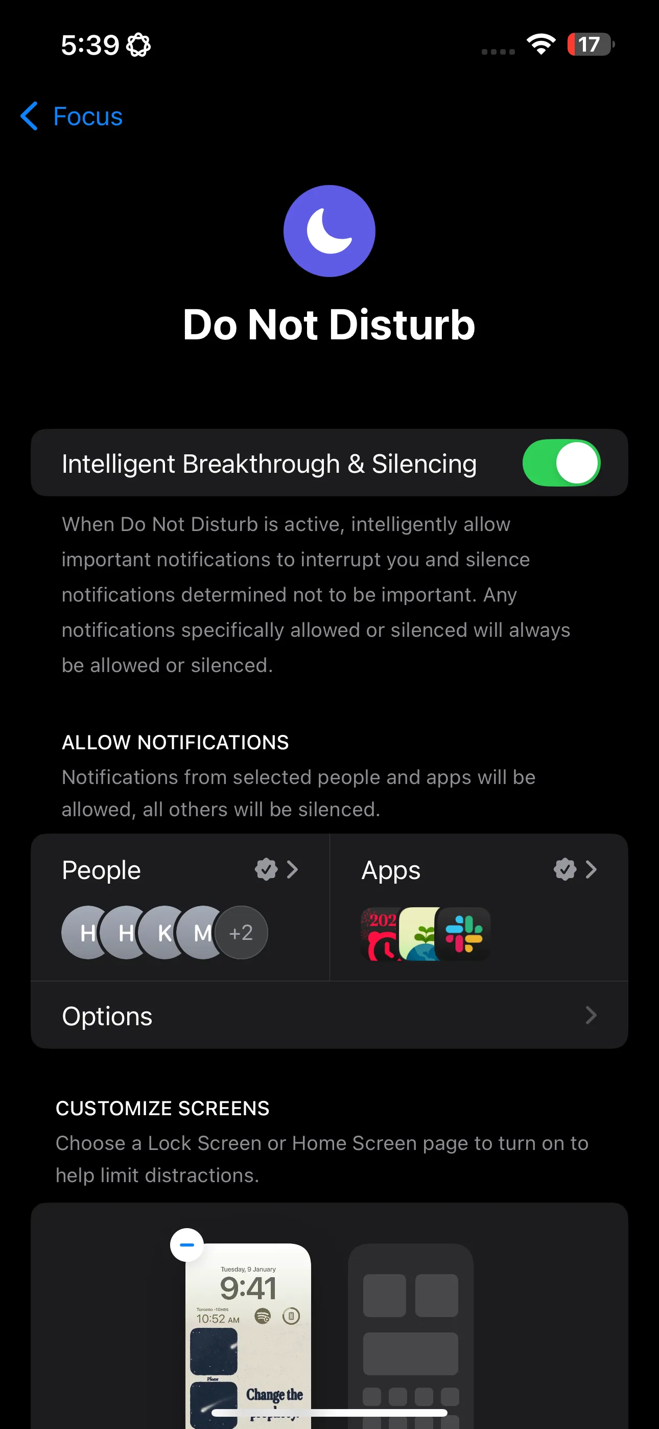 Chế độ Focus Không Làm Phiền trên iPhone với tùy chọn Intelligence Breakthrough &amp; Silencing