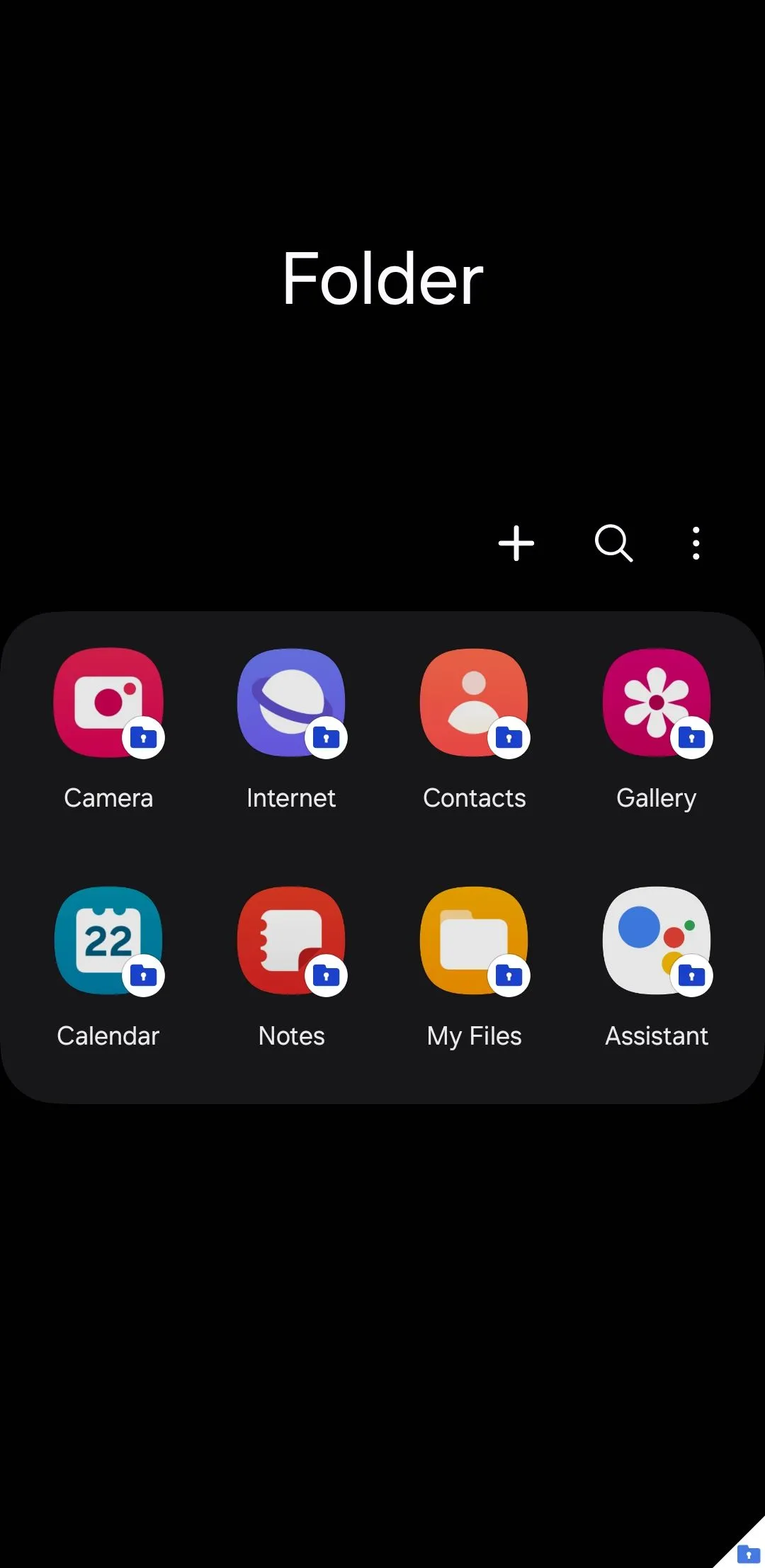 Biểu tượng và giao diện của Thư mục Bảo mật (Secure Folder) trên điện thoại Samsung, một không gian riêng tư an toàn để lưu trữ dữ liệu nhạy cảm.