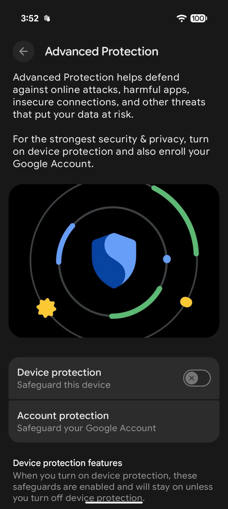 Các bước kích hoạt Chế độ Bảo vệ Nâng cao trên điện thoại Android
