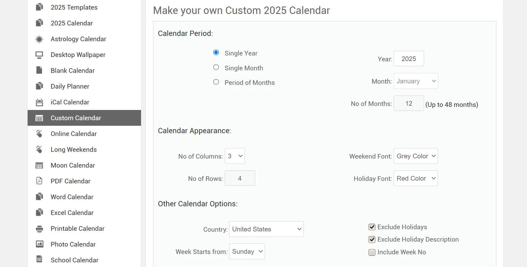 Các tùy chọn thiết kế mẫu lịch OneNote tùy chỉnh trên trang web Calendarlabs, giúp người dùng cá nhân hóa lịch.