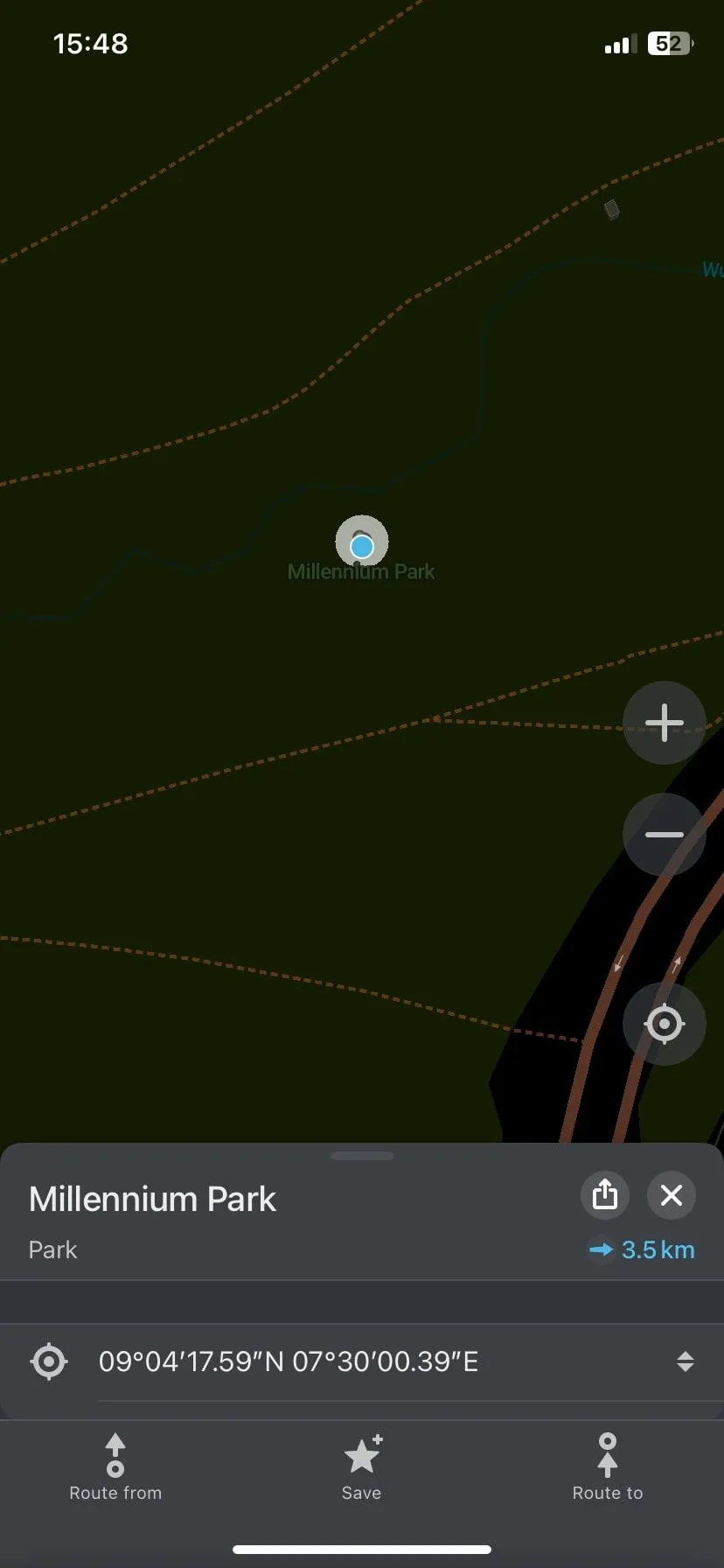 Giao diện tìm kiếm ngoại tuyến của Organic Maps, tập trung vào quyền riêng tư và bản đồ không cần mạng.