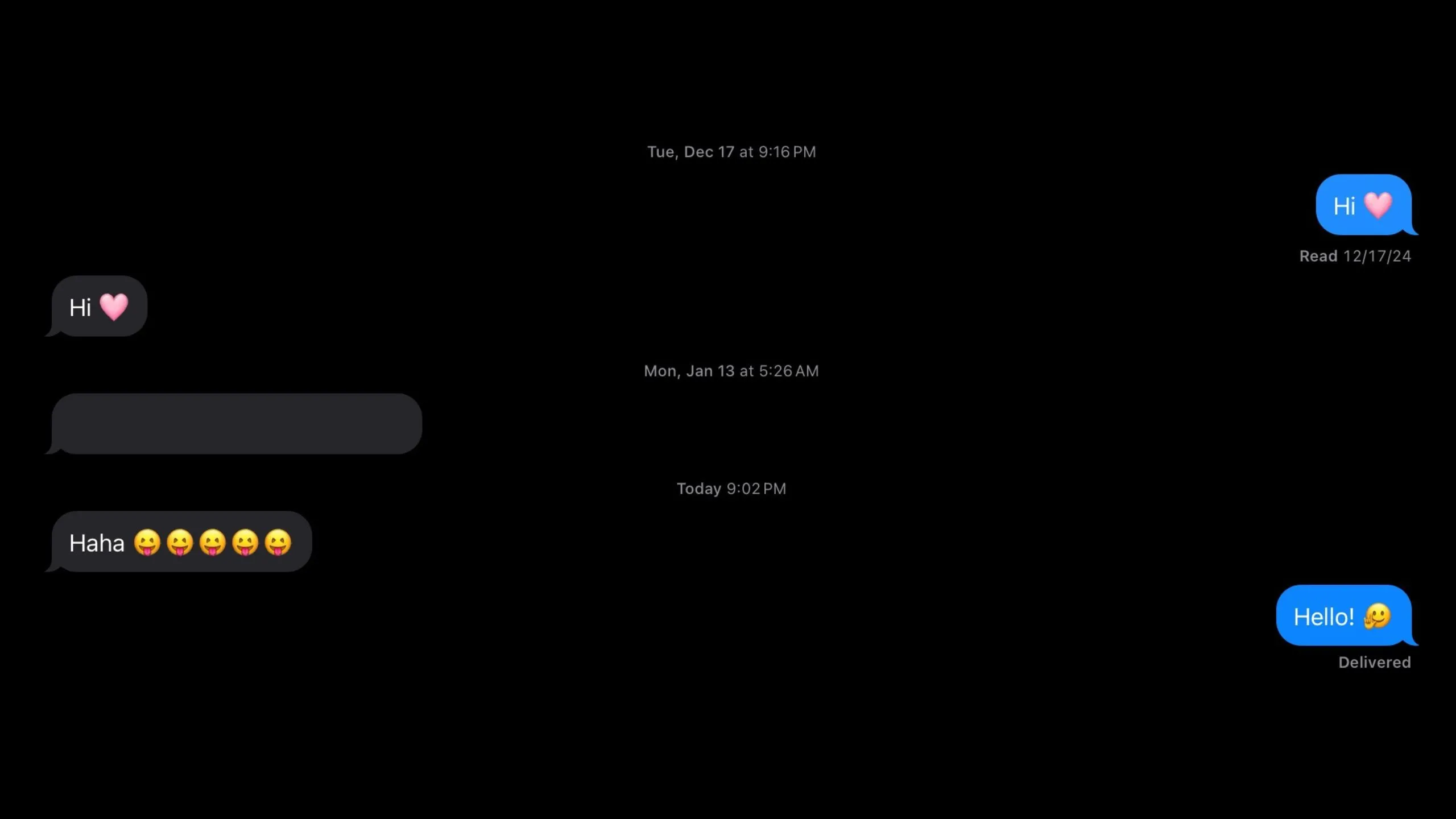 Giao diện ứng dụng Tin nhắn của Apple hiển thị một Genmoji được gửi đi, hoạt động như emoji thông thường.