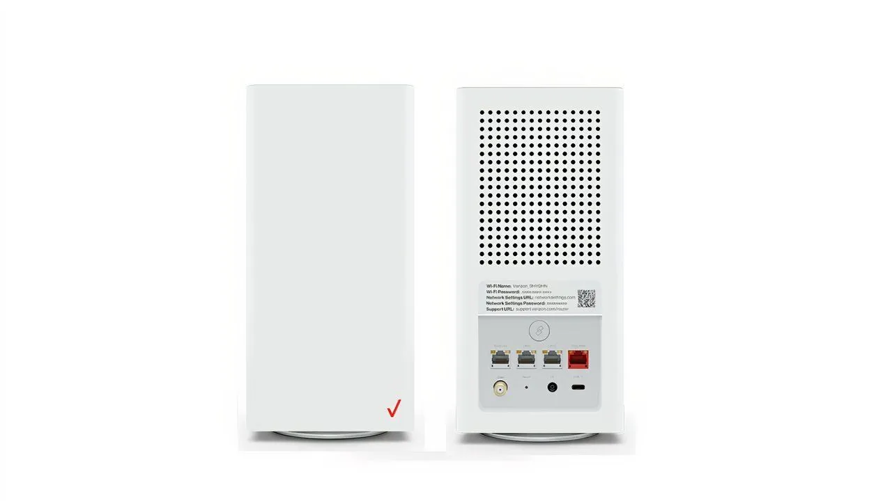 Hình ảnh minh họa một router Verizon, đại diện cho phần cứng router nhà mạng phổ biến.