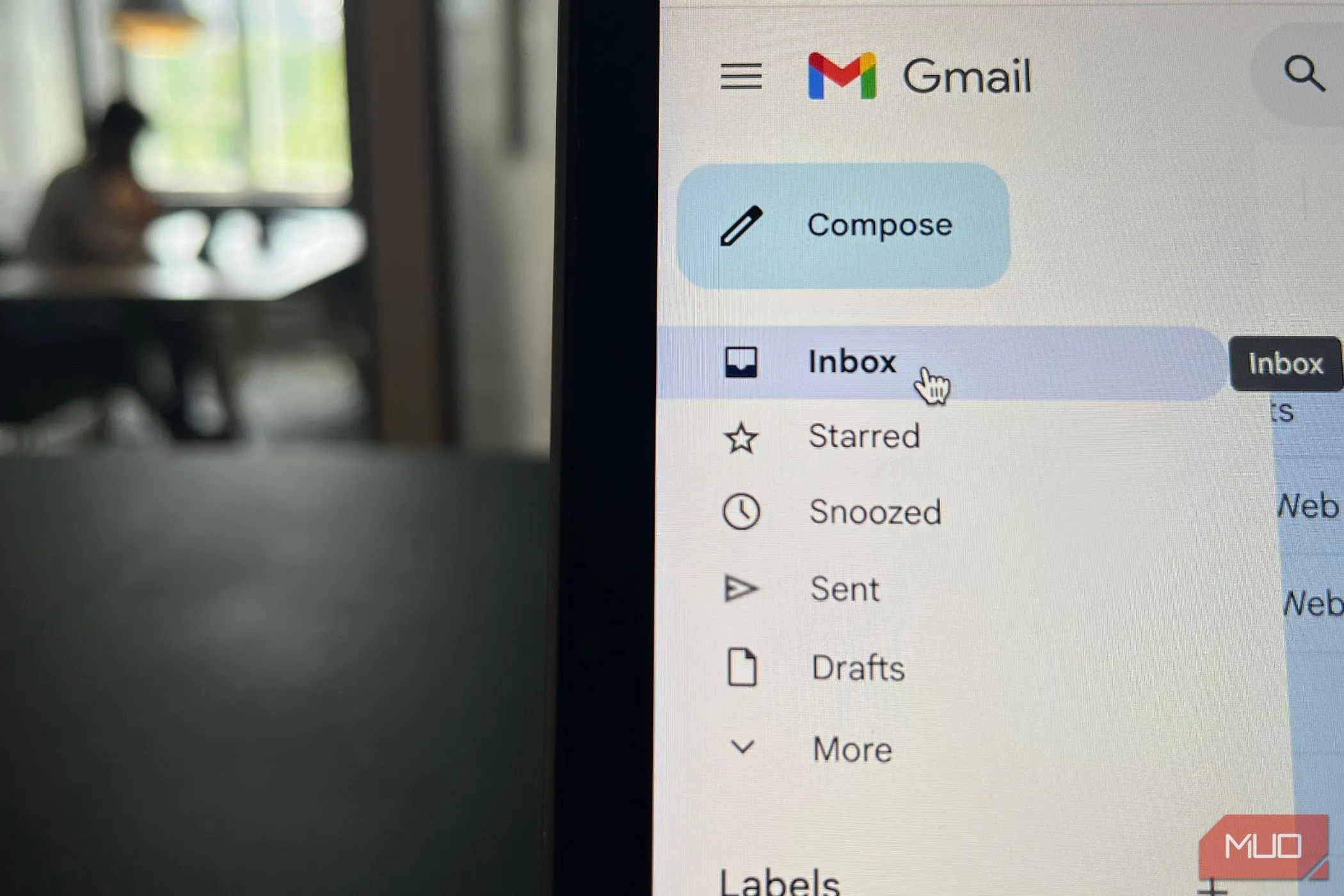 Hộp thư đến trống (Inbox Zero) trong ứng dụng Gmail, thể hiện khả năng sắp xếp hiệu quả