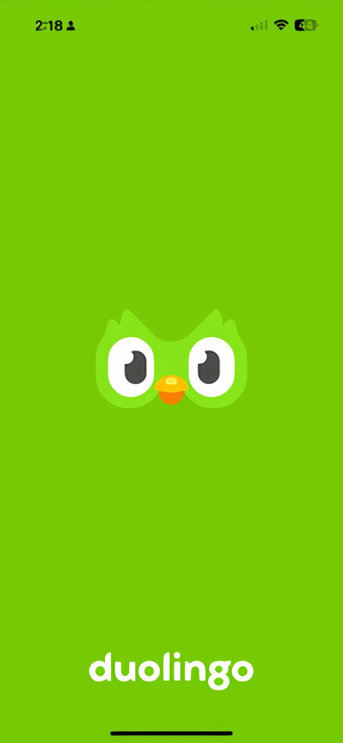 Màn hình chào mừng và tổng quan khóa học của ứng dụng Duolingo khi bắt đầu học một ngôn ngữ mới