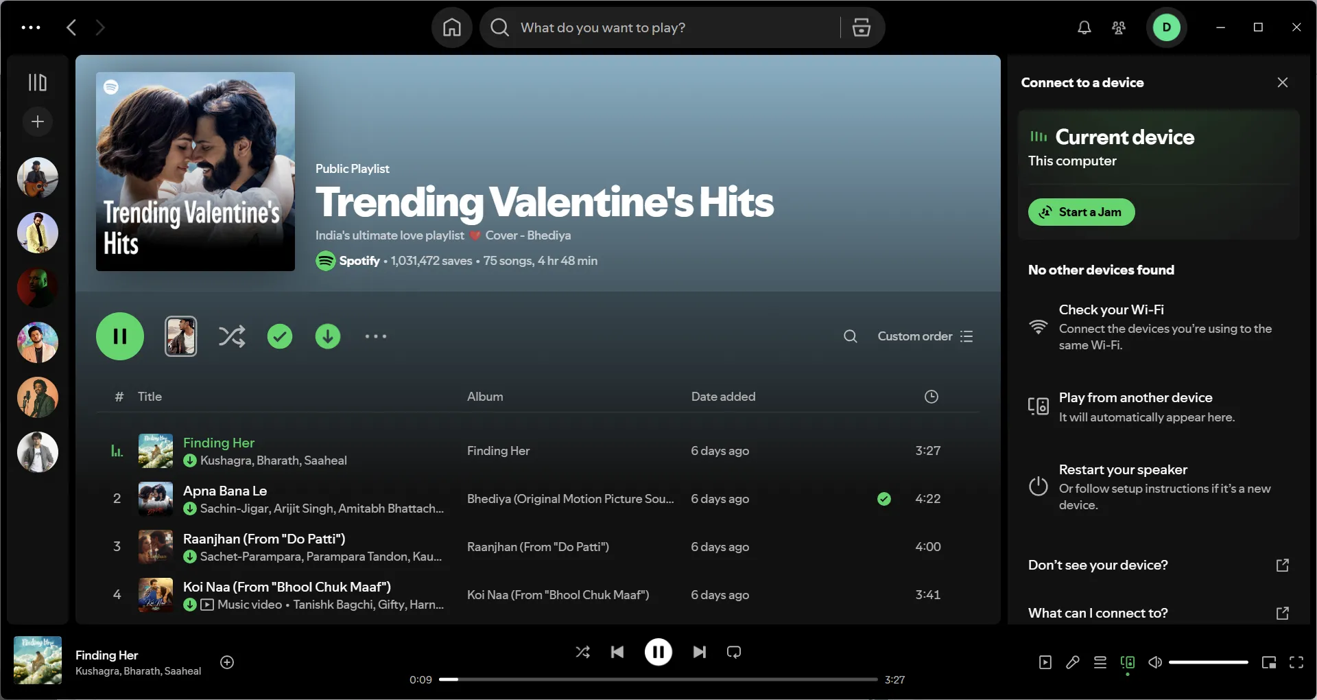 Nghe và tải các bài hát hit trên Spotify