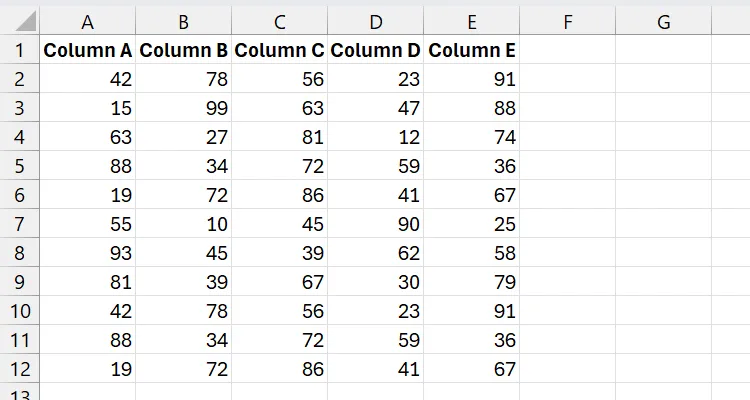 Phạm vi dữ liệu chứa các hàng bị trùng lặp trong Excel