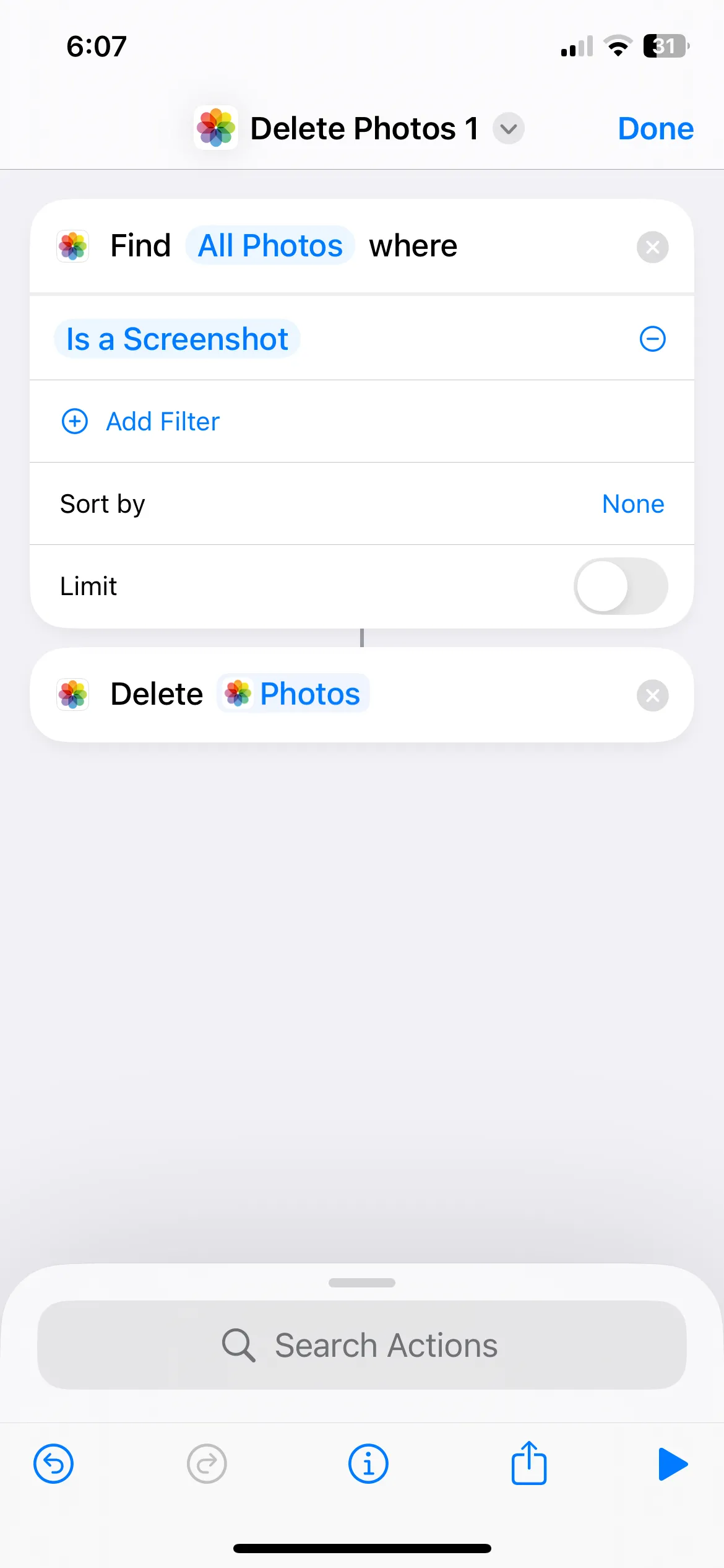 Phím tắt iPhone hoàn chỉnh với bước xóa ảnh chụp màn hình hàng loạt