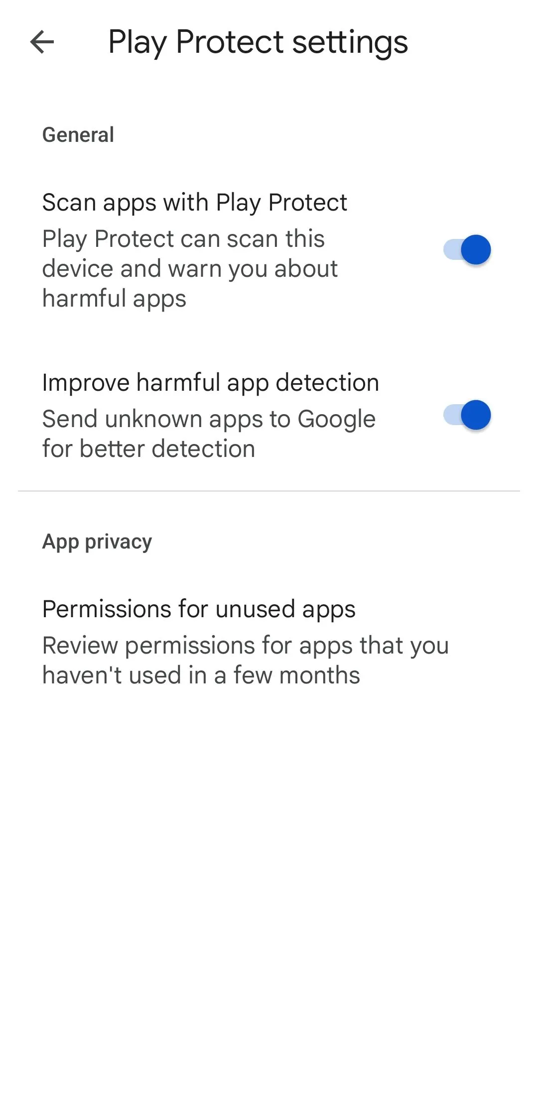 Thiết lập Google Play Protect trên Google Play Store để bảo vệ thiết bị Android