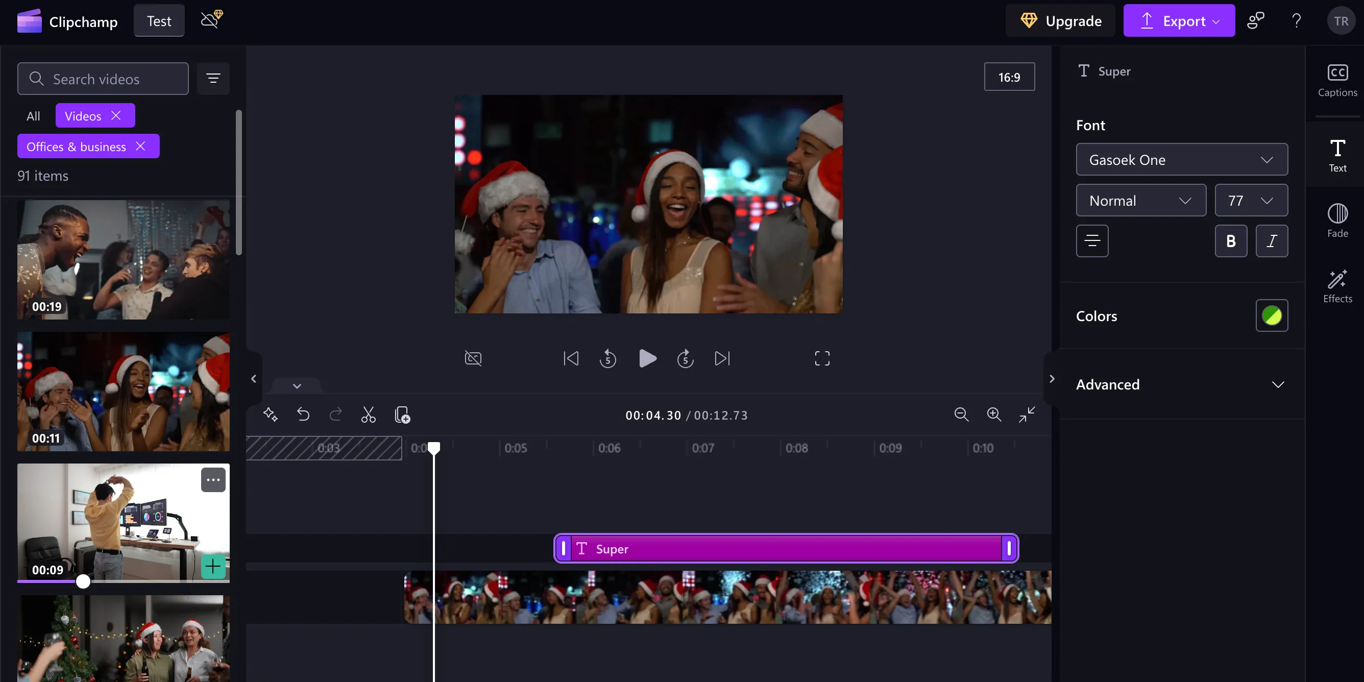 Thư viện video và hình ảnh stock mới trong Microsoft Clipchamp