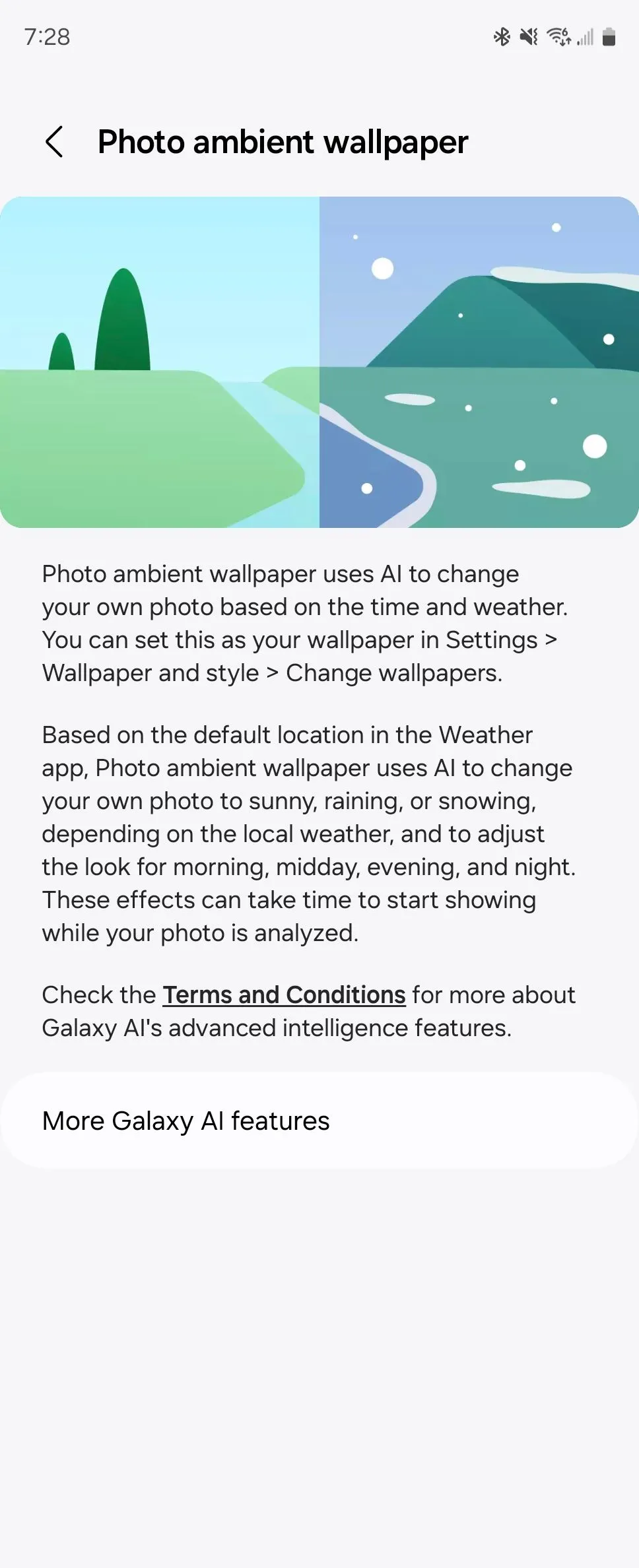 Tùy chọn hình nền môi trường Ảnh trong Galaxy AI, cho phép cá nhân hóa trải nghiệm AI